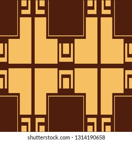 Seamless Art Deco Pattern. Vintage minimalistic background. Abstract Luxury Illustration