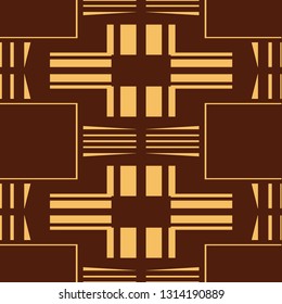 Seamless Art Deco Pattern. Vintage minimalistic background. Abstract Luxury Illustration