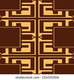 Seamless Art Deco Pattern. Vintage minimalistic background. Abstract Luxury Illustration