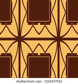 Seamless Art Deco Pattern. Vintage minimalistic background. Abstract Luxury Illustration