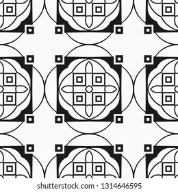 Seamless Art Deco Pattern. Vintage minimalistic background. Abstract Luxury Illustration