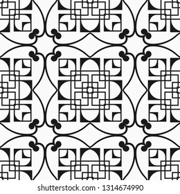 Seamless Art Deco Pattern. Vintage minimalistic background. Abstract Luxury Illustration