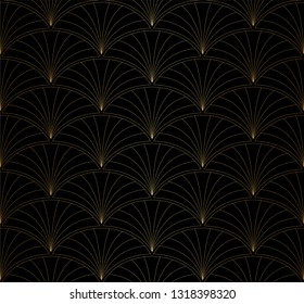 Seamless Art Deco Pattern. Vintage minimalistic background. Abstract Luxury Illustration.