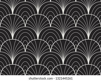 Seamless Art Deco Pattern. Vintage minimalistic background. Abstract Luxury Illustration.