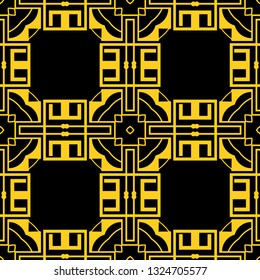 Seamless Art Deco Pattern. Vintage minimalistic background. Abstract Luxury Illustration