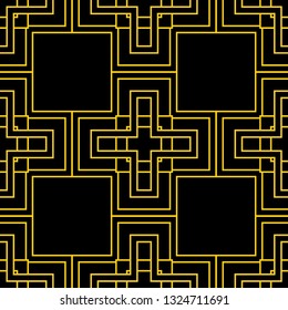 Seamless Art Deco Pattern. Vintage minimalistic background. Abstract Luxury Illustration