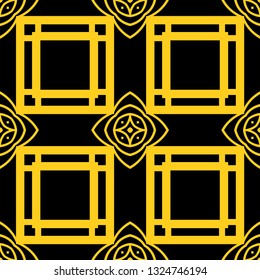 Seamless Art Deco Pattern. Vintage minimalistic background. Abstract Luxury Illustration