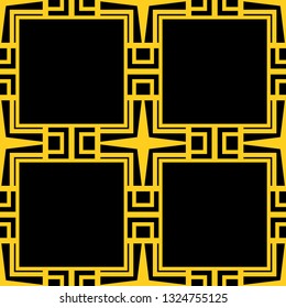 Seamless Art Deco Pattern. Vintage minimalistic background. Abstract Luxury Illustration