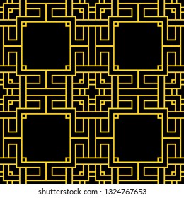 Seamless Art Deco Pattern. Vintage minimalistic background. Abstract Luxury Illustration