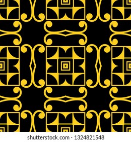 Seamless Art Deco Pattern. Vintage minimalistic background. Abstract Luxury Illustration