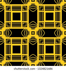 Seamless Art Deco Pattern. Vintage minimalistic background. Abstract Luxury Illustration