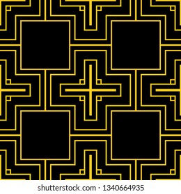 Seamless Art Deco Pattern. Vintage minimalistic background. Abstract Luxury Illustration