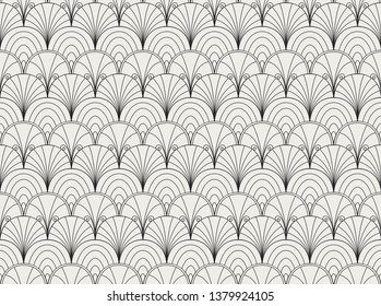 Seamless Art Deco Pattern. Vintage geometric minimalistic background. Abstract Luxury Illustration.