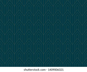 Seamless Art Deco Pattern. Vintage geometric minimalistic background. Abstract Luxury Illustration.

