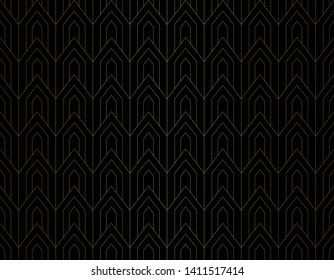 Seamless Art Deco Pattern. Vintage geometric minimalistic background. Abstract Luxury Illustration.

