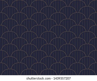 Seamless Art Deco Pattern. Vintage geometric minimalistic background. Abstract Luxury Illustration.
