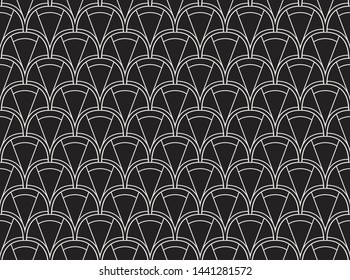 Seamless Art Deco Pattern. Vintage geometric minimalistic background. Abstract Luxury Illustration.
