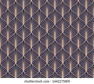 Seamless Art Deco Pattern. Vintage geometric minimalistic background. Abstract Luxury Illustration.