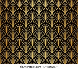 Seamless Art Deco Pattern. Vintage geometric minimalistic background. Abstract Luxury Illustration.