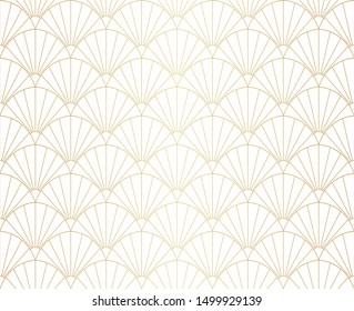 Seamless Art Deco Pattern. Vintage geometric minimalistic background. Abstract Luxury Illustration.