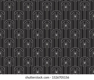 Seamless Art Deco Pattern. Vintage geometric minimalistic background. Abstract Luxury Illustration.