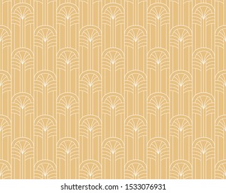 Seamless Art Deco Pattern. Vintage geometric minimalistic background. Abstract Luxury Illustration.