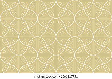 Seamless Art Deco Pattern. Vintage geometric minimalistic background. Abstract Luxury Illustration.