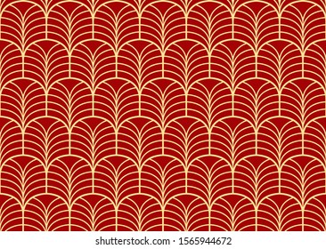 Seamless Art Deco Pattern. Vintage geometric minimalistic background. Abstract Luxury Illustration.