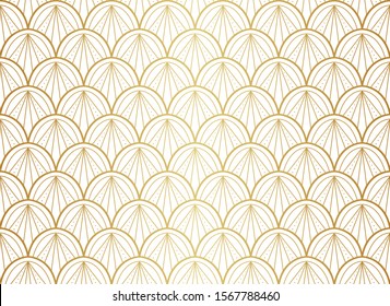 Seamless Art Deco Pattern. Vintage geometric minimalistic background. Abstract Luxury Illustration.