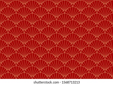 Seamless Art Deco Pattern. Vintage geometric minimalistic background. Abstract Luxury Illustration.