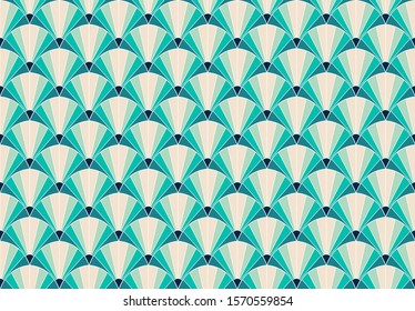 Seamless Art Deco Pattern. Vintage geometric minimalistic background. Abstract Luxury Illustration.