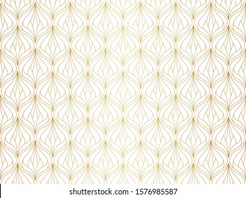 Seamless Art Deco Pattern. Vintage geometric minimalistic background. Abstract Luxury Illustration.