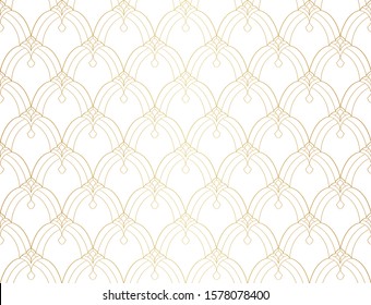 Seamless Art Deco Pattern. Vintage geometric minimalistic background. Abstract Luxury Illustration.