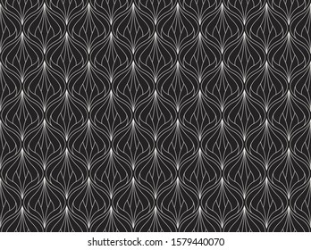 Seamless Art Deco Pattern. Vintage geometric minimalistic background. Abstract Luxury Illustration.