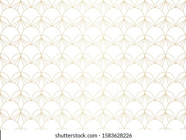 Seamless Art Deco Pattern. Vintage geometric minimalistic background. Abstract Luxury Illustration.