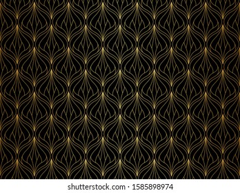 Seamless Art Deco Pattern. Vintage geometric minimalistic background. Abstract Luxury Illustration.
