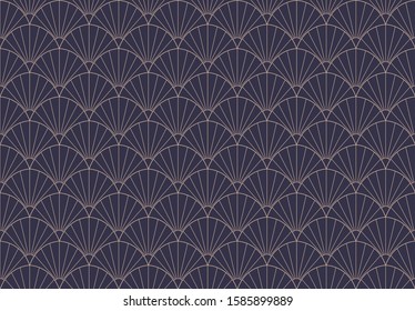 Seamless Art Deco Pattern. Vintage geometric minimalistic background. Abstract Luxury Illustration.