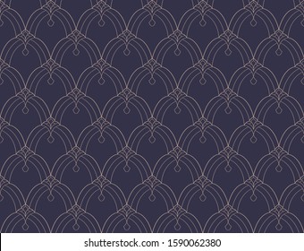 Seamless Art Deco Pattern. Vintage geometric minimalistic background. Abstract Luxury Illustration.