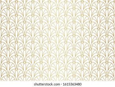 Seamless Art Deco Pattern. Vintage geometric minimalistic background. Abstract Luxury Illustration.