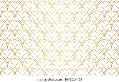 Seamless Art Deco Pattern. Vintage geometric minimalistic background. Abstract Luxury Illustration.