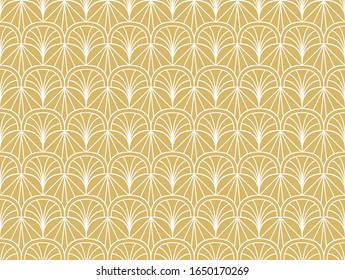 Seamless Art Deco Pattern. Vintage geometric minimalistic background. Abstract Luxury Illustration.