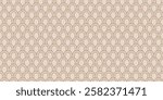 Seamless Art Deco Scallop Pattern – Minimal Geometric Arch Background in Warm Beige