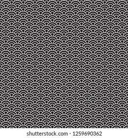 Seamless Art Deco scallop pattern background