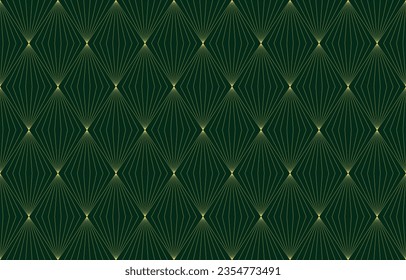 Seamless Art Deco Vector Ornament Pattern