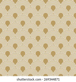 seamless art deco wave pattern.
