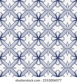 Seamless Art Deco-Inspired Tile Patterns in Classic Geometric crystal Styles - Perfect for Wallpapers, Textiles, and Digital Art Projects
