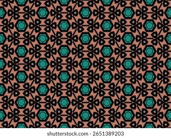 Seamless Art Fashion Perspective Background Wallpaper Tile Geometric Luxury Visual Endless Digital Template Textile Decoration Interior Shape Design Symmetric Texture Cloth Fabric Graphic Pattern.