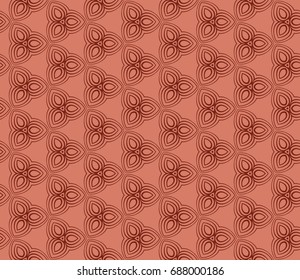 seamless art geometric background. vector illustration. brown color pattern