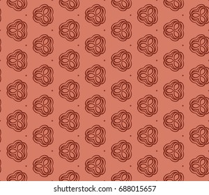 seamless art geometric background. vector illustration. brown color pattern