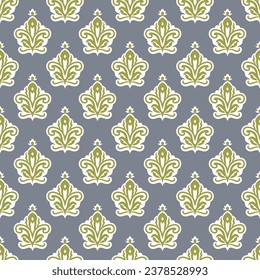 SEAMLESS ART NOUVEAU ARTISTIC DAMASK GEOMETRIC RETRO VINTAGE DITSY ABSTRACT WALLPAPER FABRIC TEXTILE PATTERN SWATCH